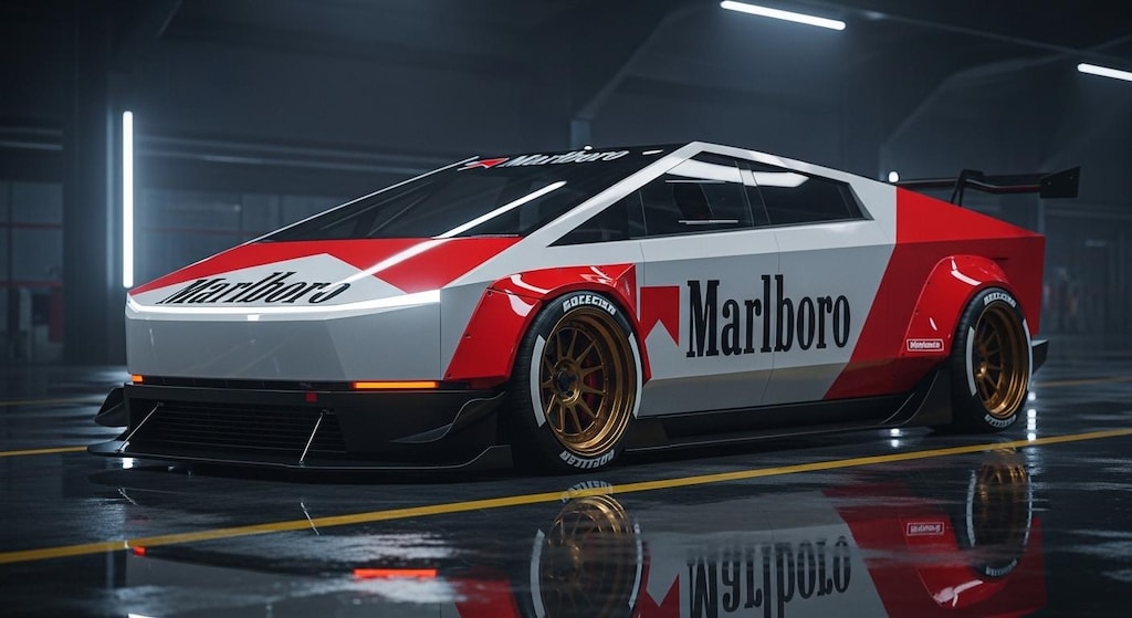 マルボロテスラサイバートラックレーシングカー