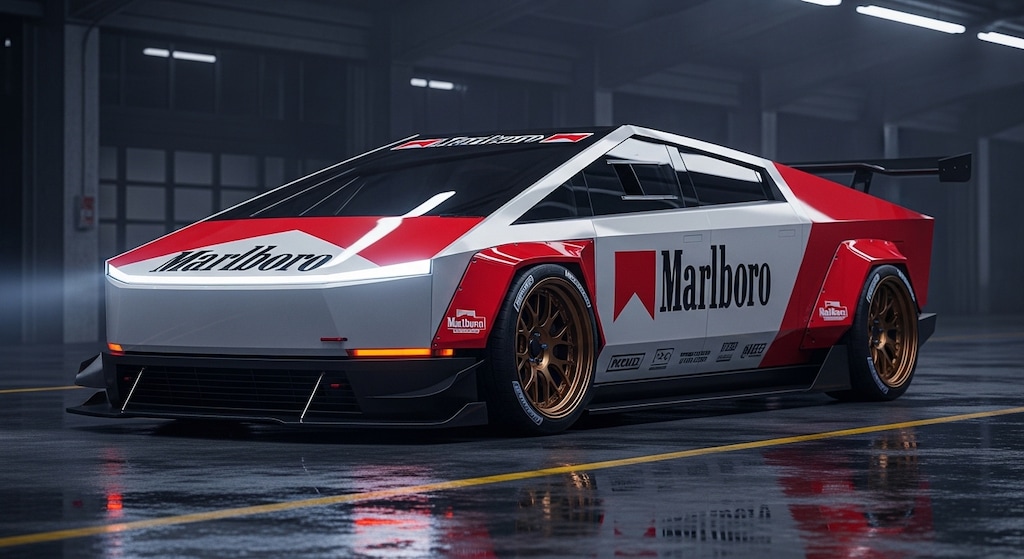マルボロテスラサイバートラックレーシングカー