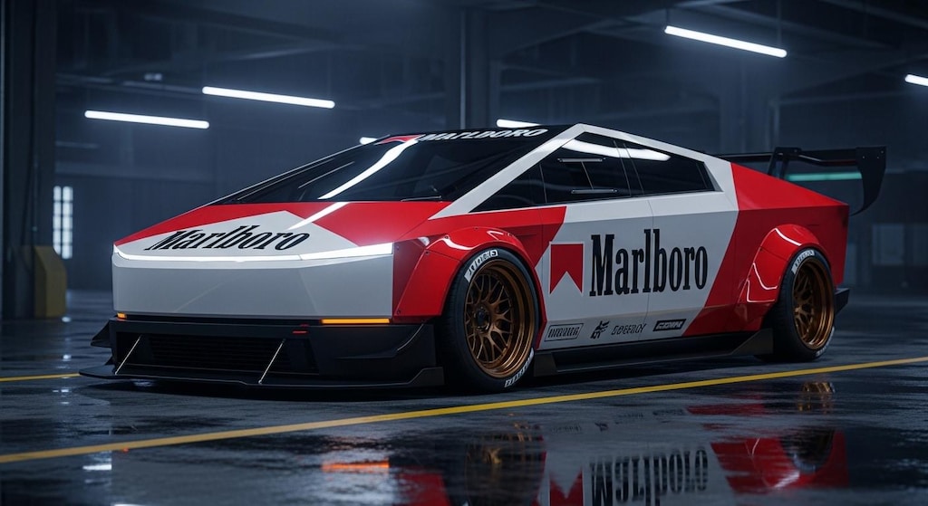 マルボロテスラサイバートラックレーシングカー