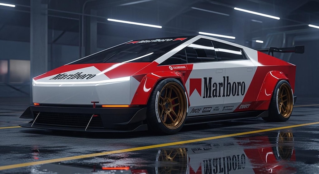 マルボロテスラサイバートラックレーシングカー