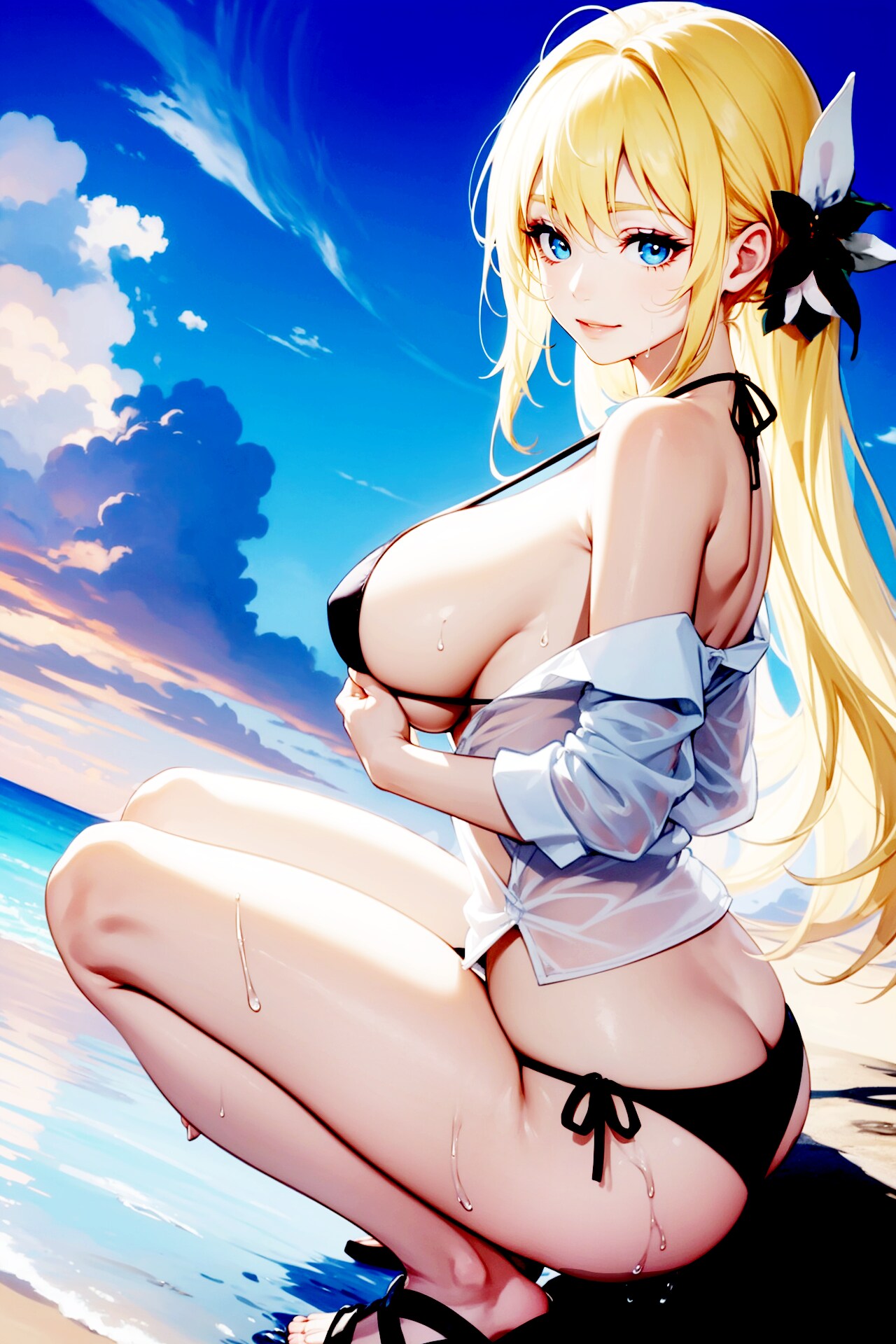 この角度からの胸がとても SeaSideMix