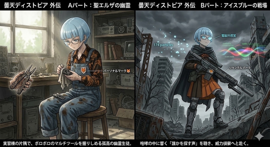 小説 曇天ディストピア 外伝　　『アイスブルーの旋律』