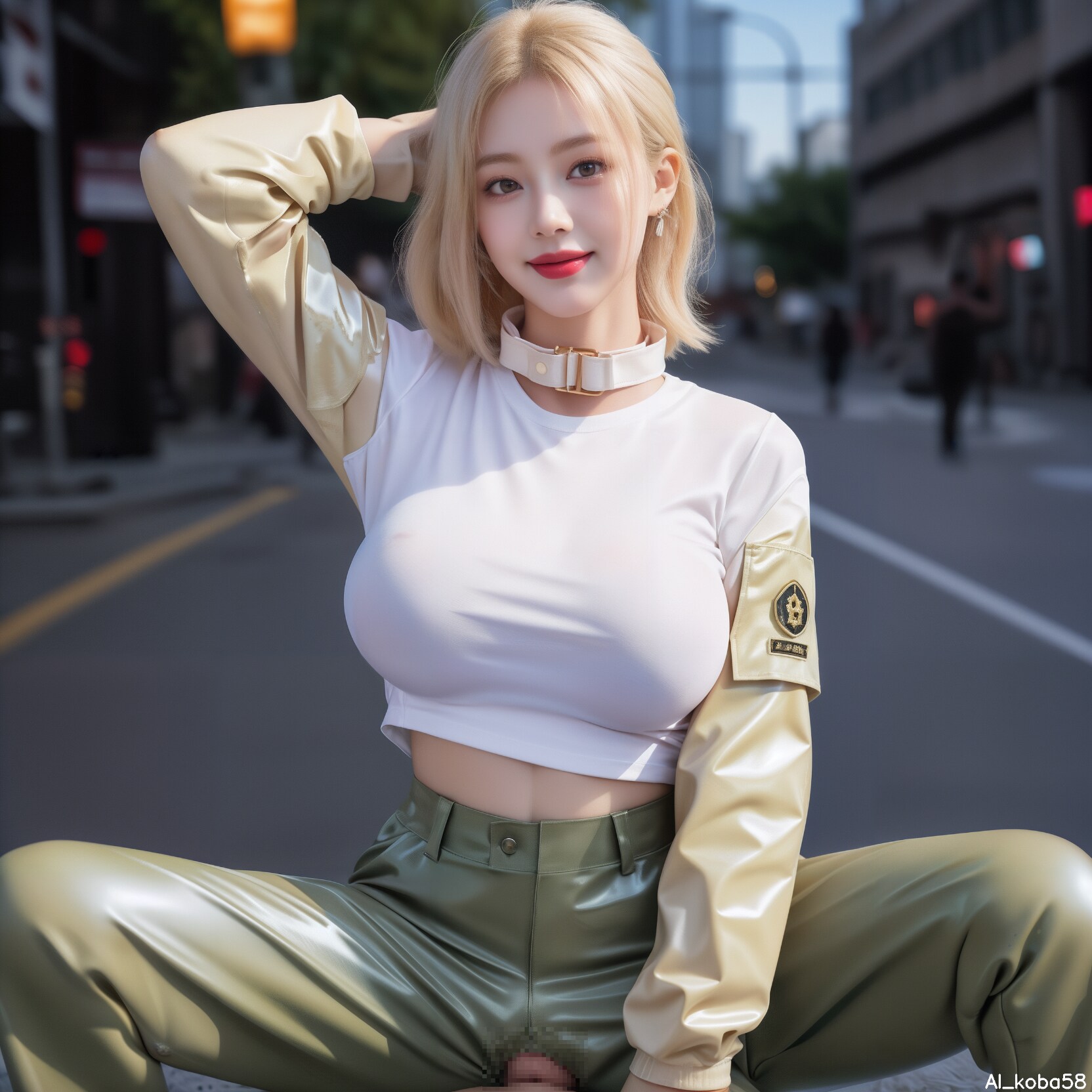 Vol157_khaki military jacket NSFW
