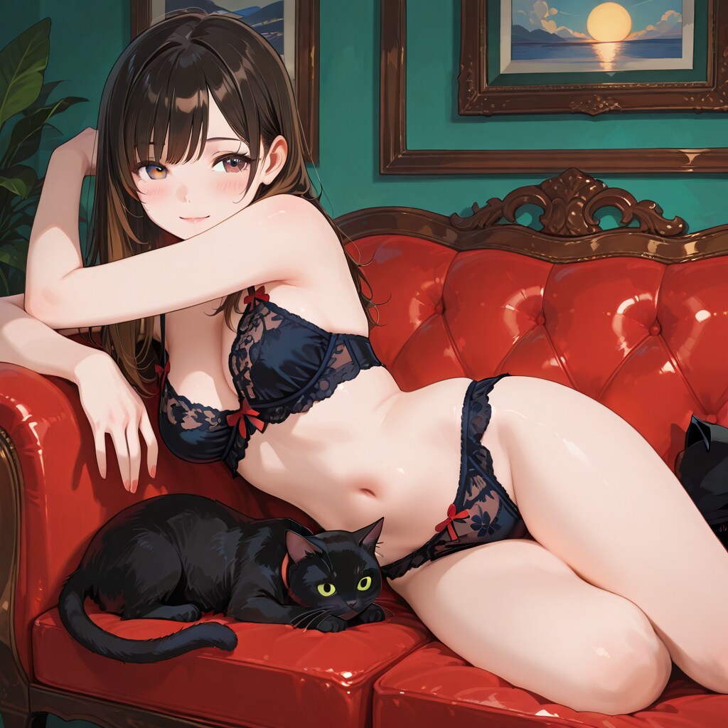 ぬこと女の子。