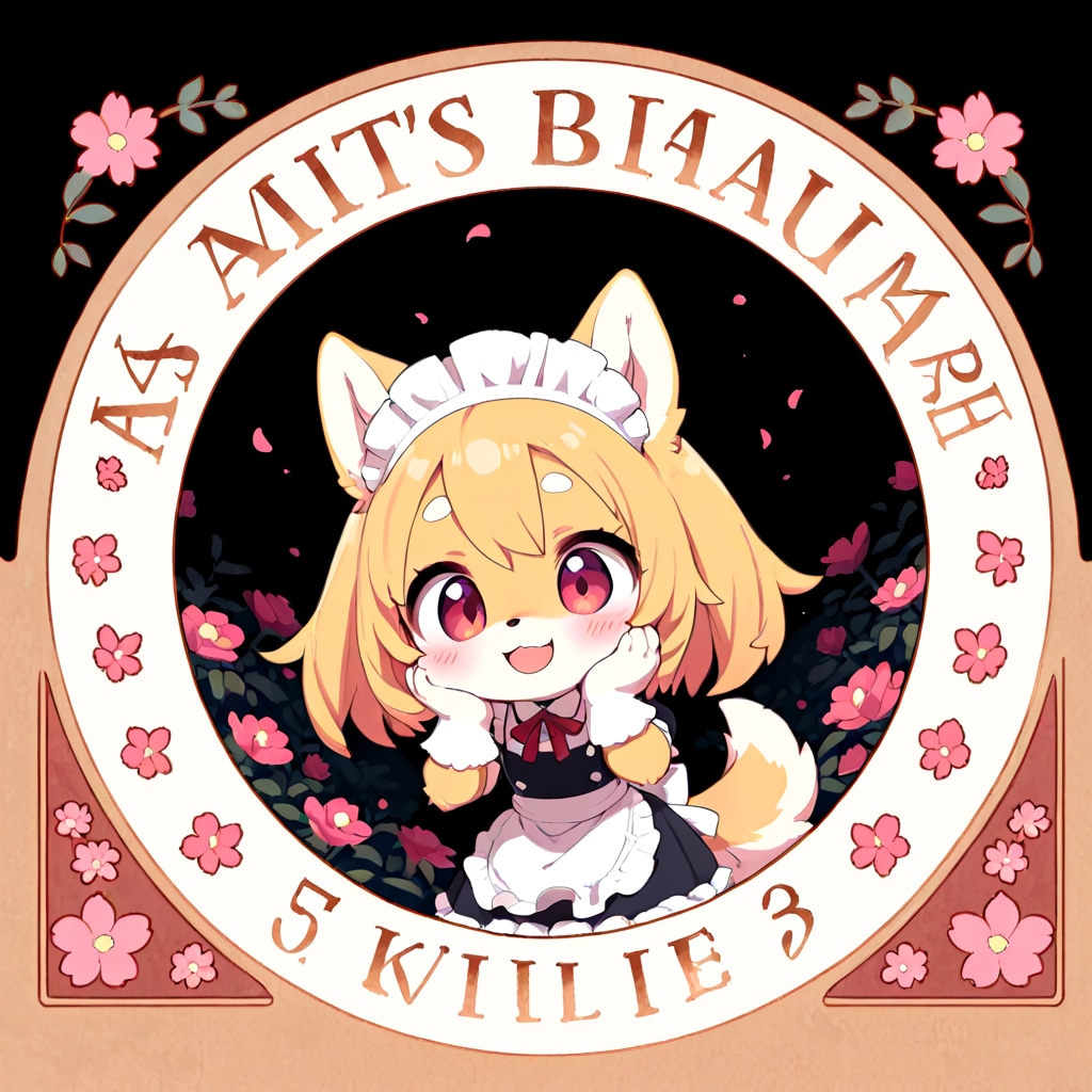 わんちゃんメイドステッカー | の人気AIイラスト・グラビア