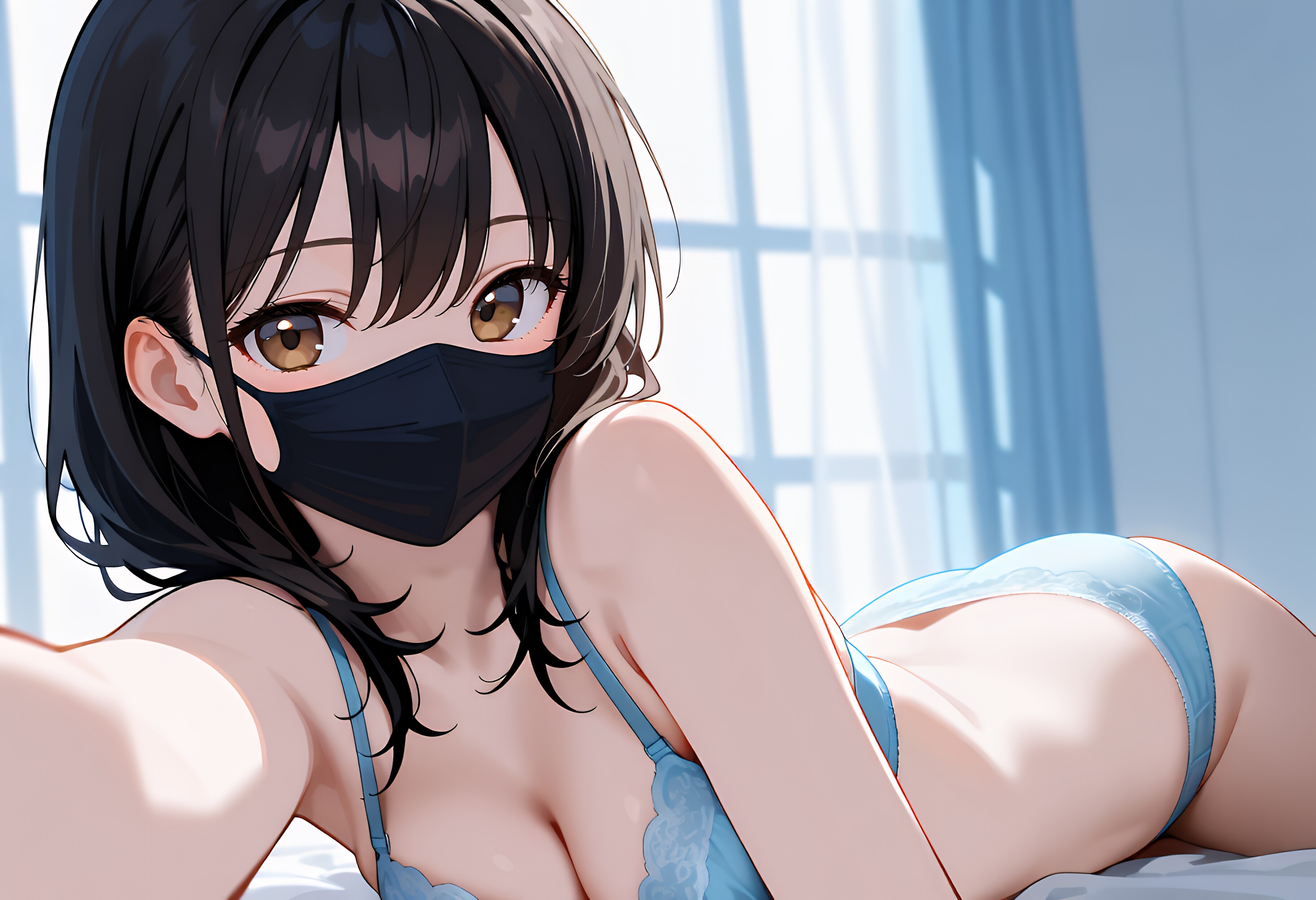 おはようの下着姿