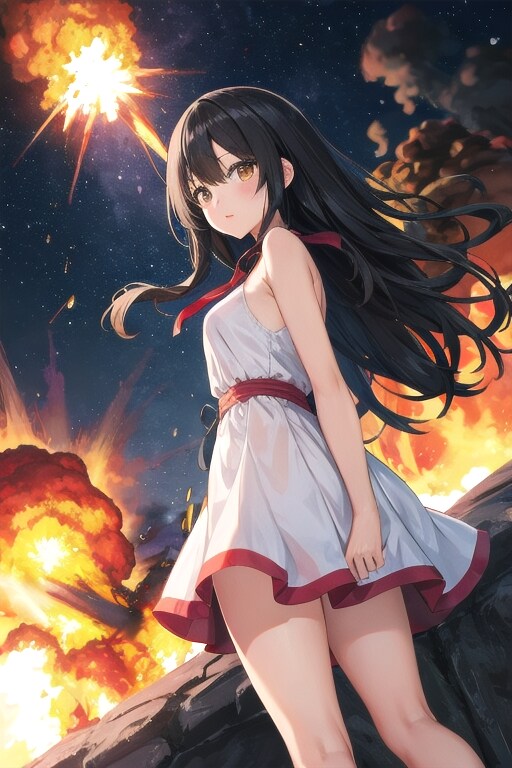 さくらちゃん爆発 | の人気AIイラスト・グラビア