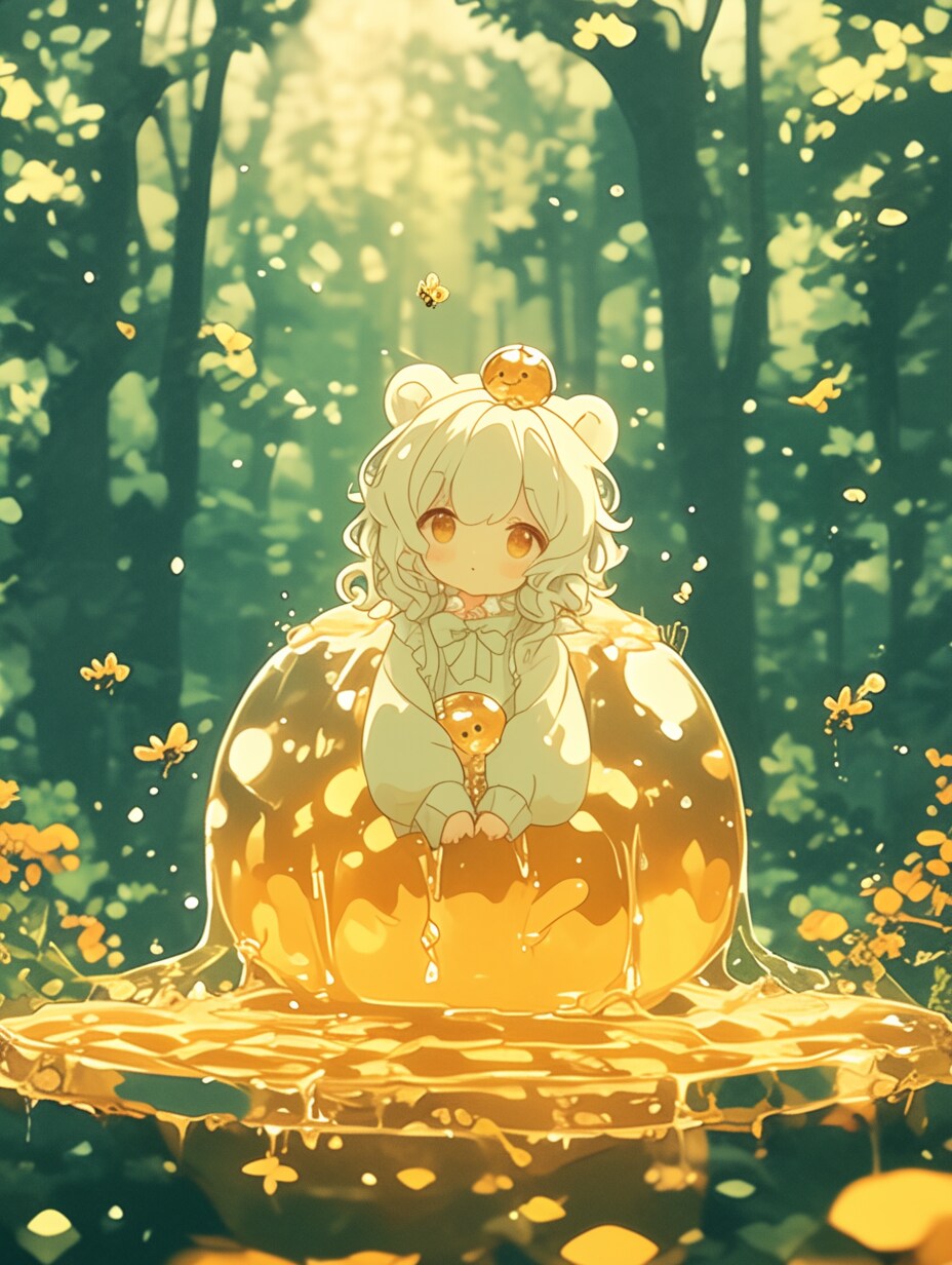 はちみつスライムとくま娘🐾