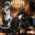 ピアノとメイドな柑菜ちゃん 2枚目