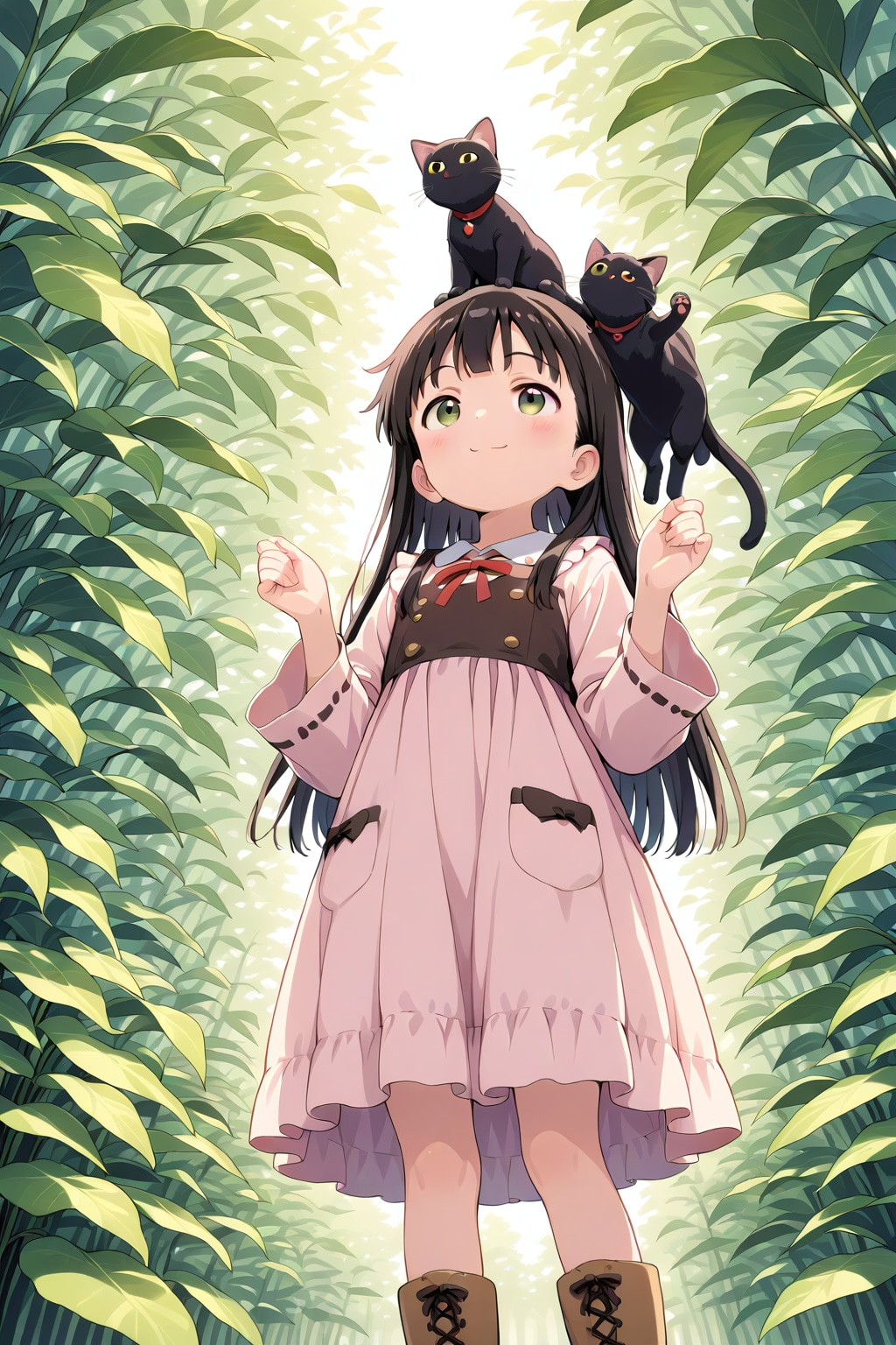 魔女と黒猫 | の人気AIイラスト・グラビア