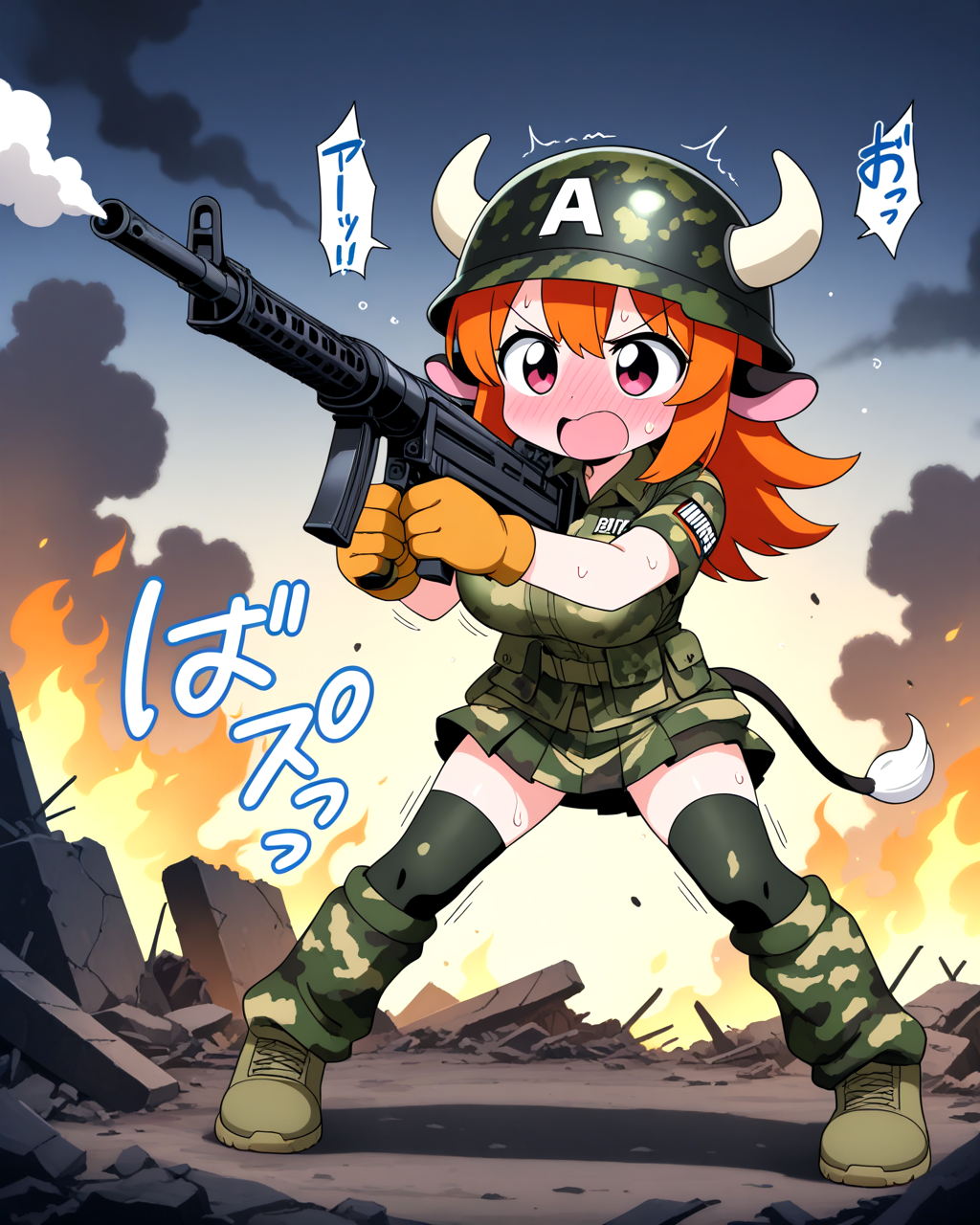 絶対防衛線の絶対領域 | の人気AIイラスト・グラビア