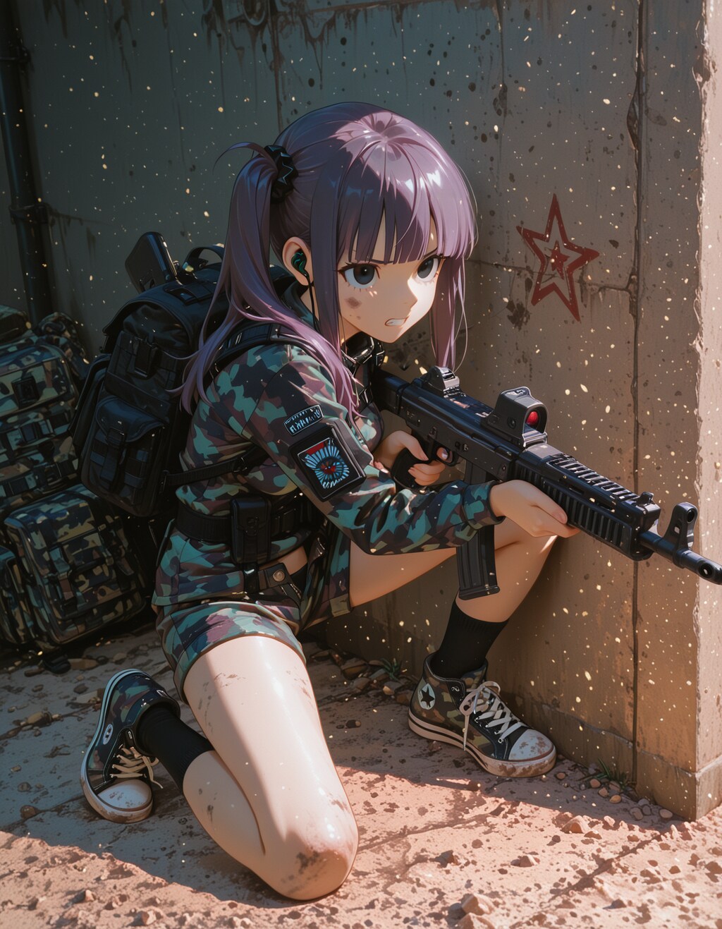 ポニテスナイパー少女、戦場に降り立つ