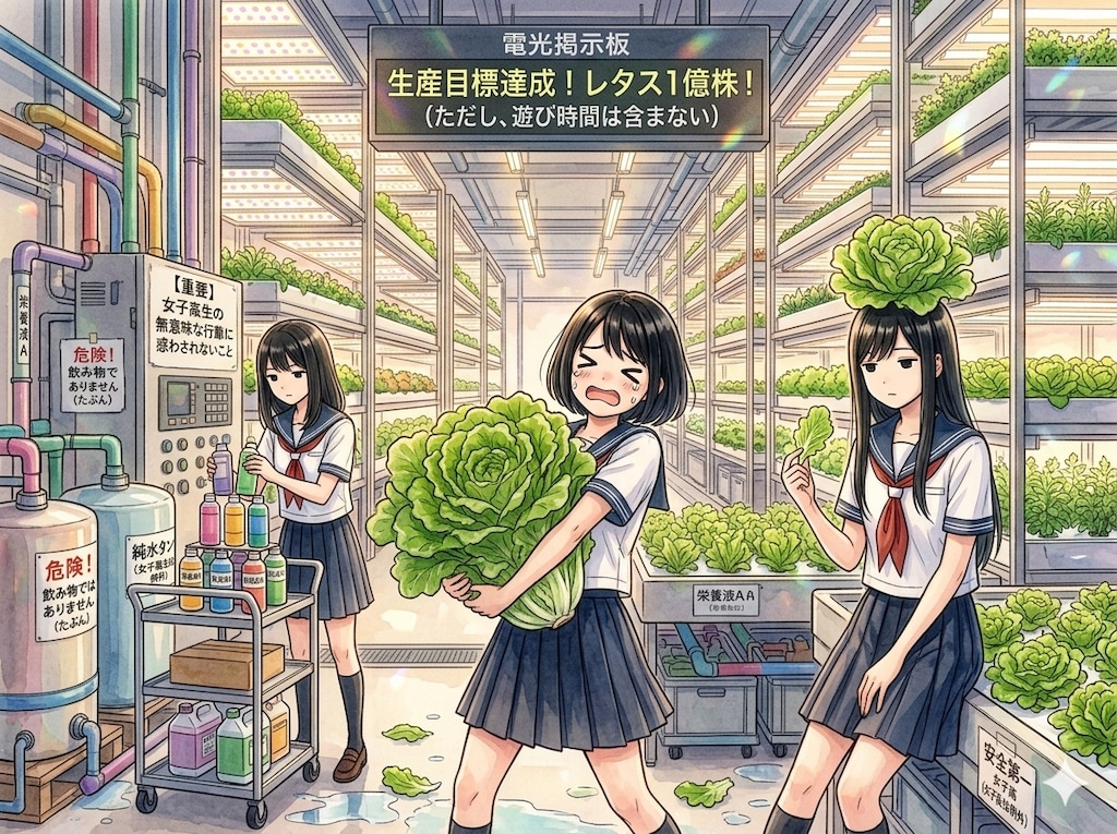 この国の食糧危機は私たちが食い止める！！