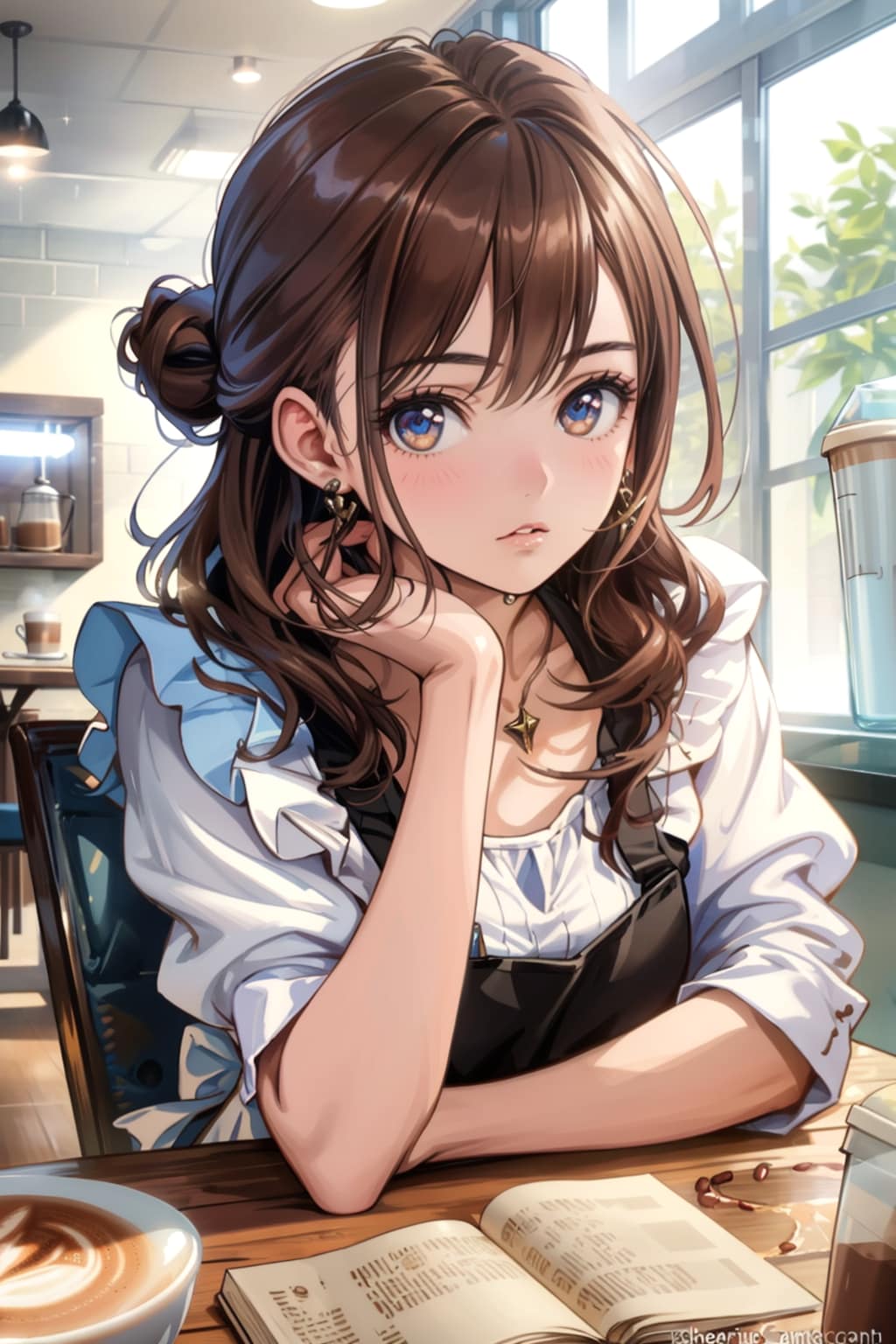 ここのカフェお気に入りなの | の人気AIイラスト・グラビア
