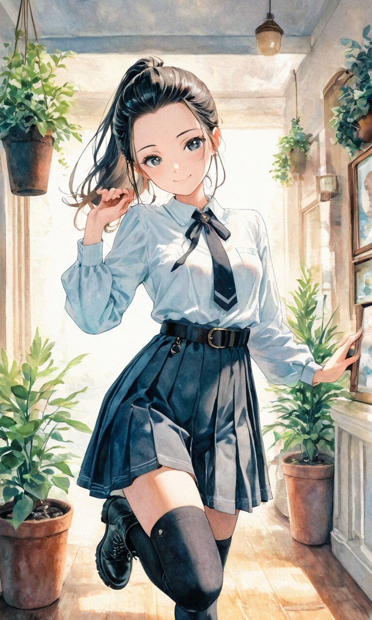 ポニーテールの子 | の人気AIイラスト・グラビア