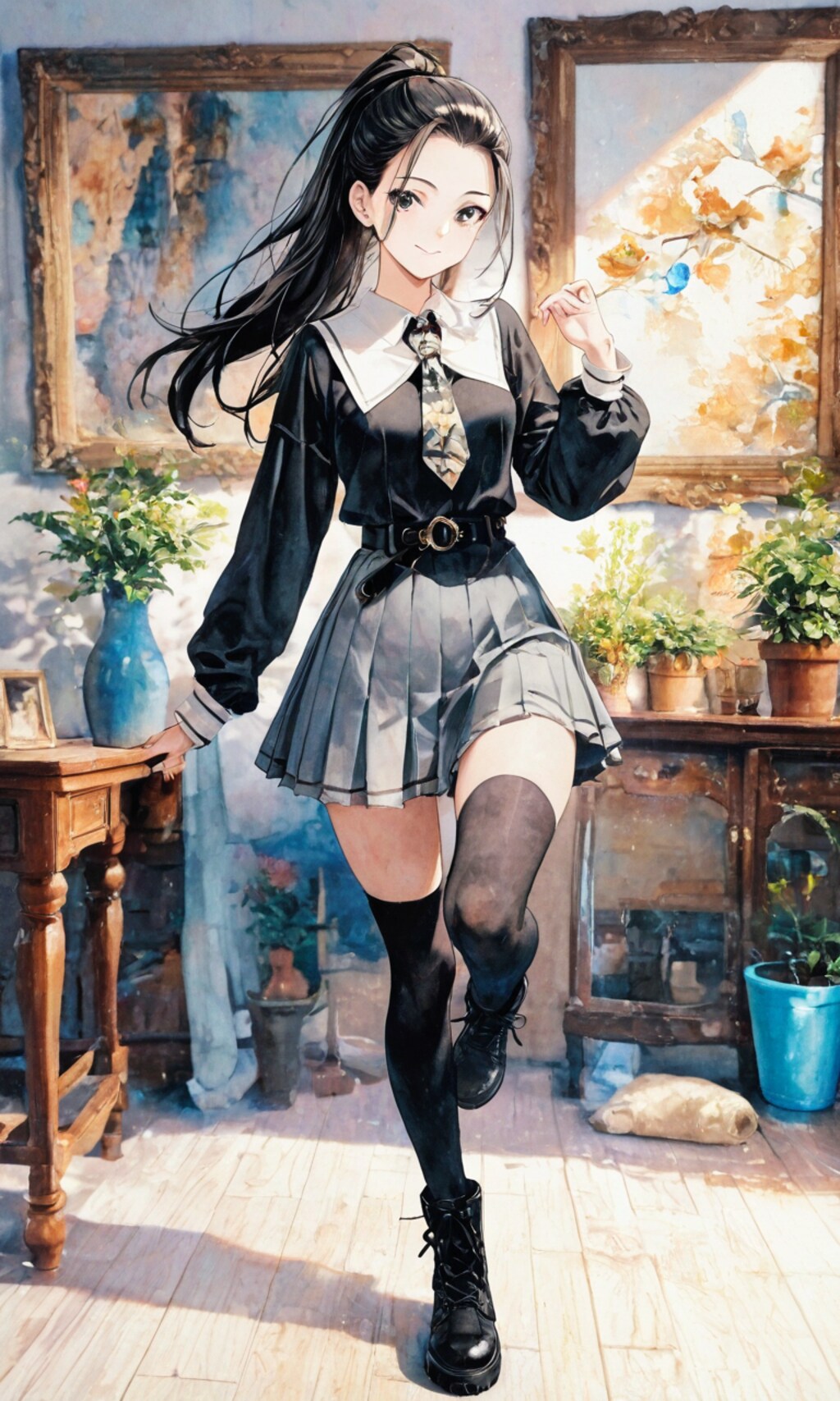 ポニーテールの子