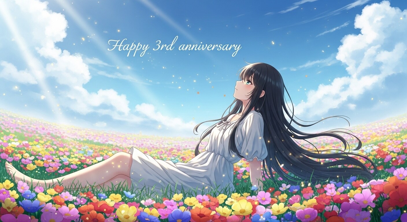 Happy 3rd anniversary | の人気AIイラスト・グラビア