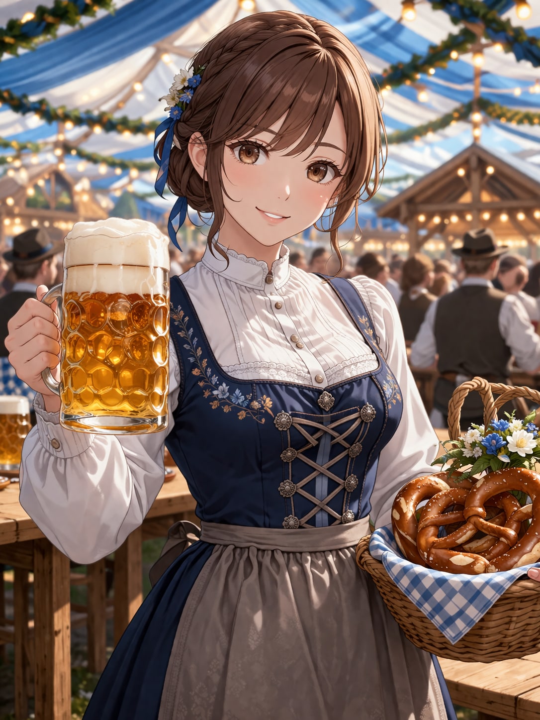 ディアンドルの女性 | の人気AIイラスト・グラビア