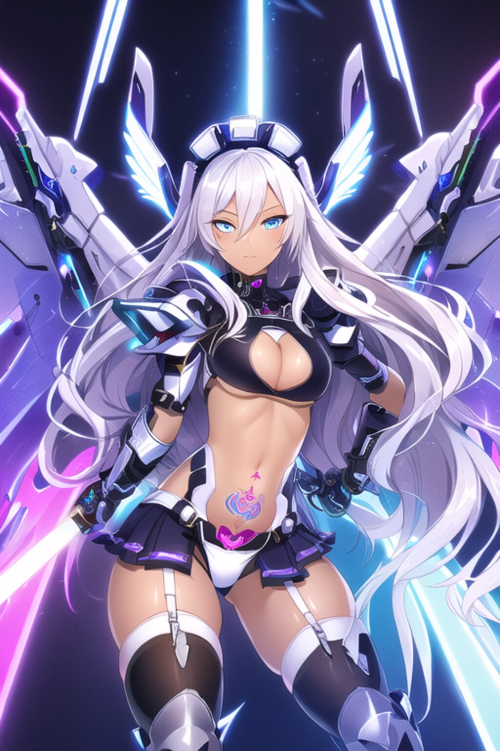 銀髪コスプレメカ娘ズ