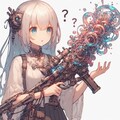 謎の武器を渡され困惑している女の子 3枚目