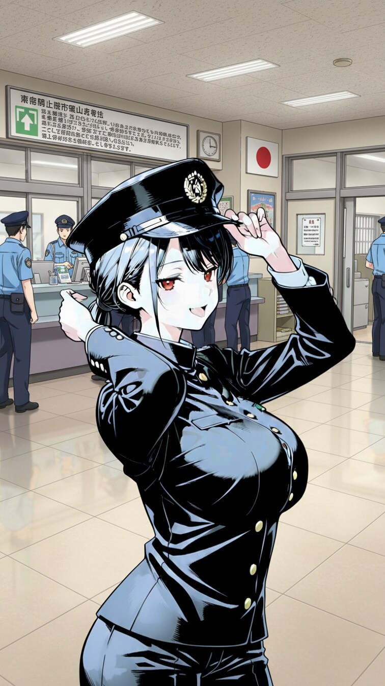 署内でコスプレするししょちゃん