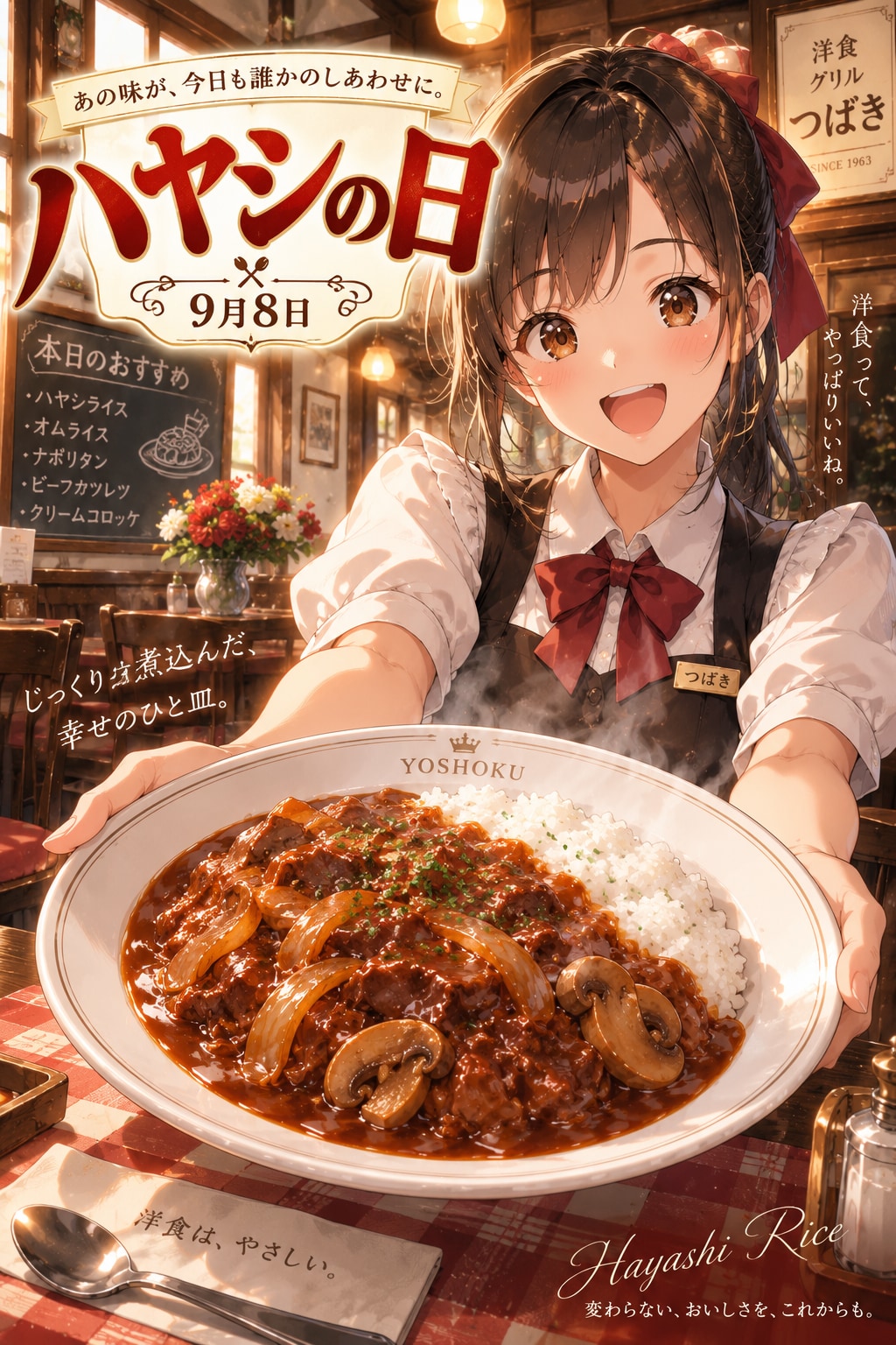 9月8日はハヤシの日と聞いて | の人気AIイラスト・グラビア