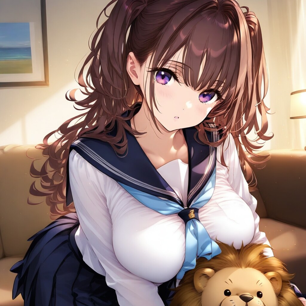 セーラー服とぬいぐるみ