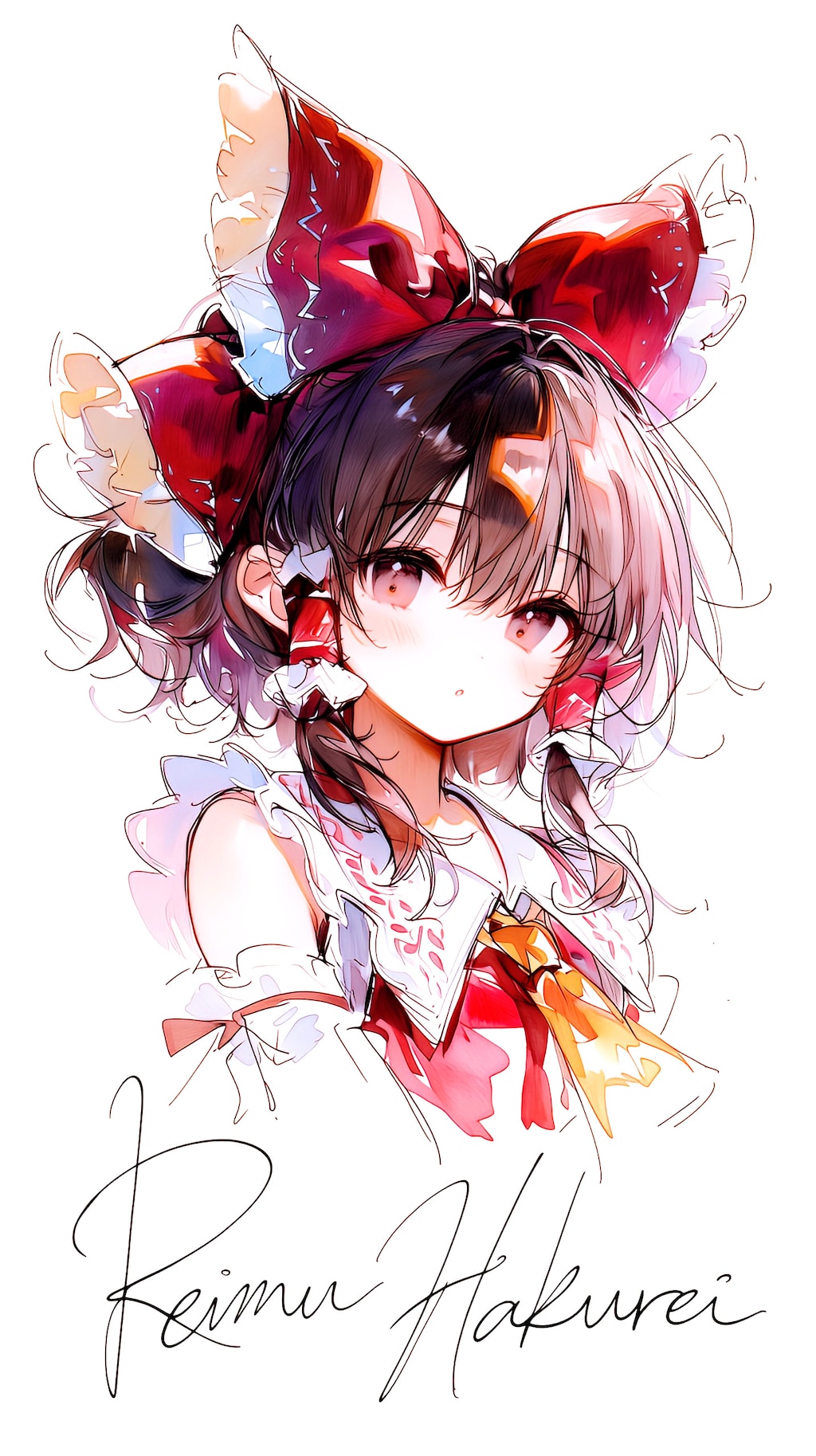 『8K』霊夢　スマホ壁紙