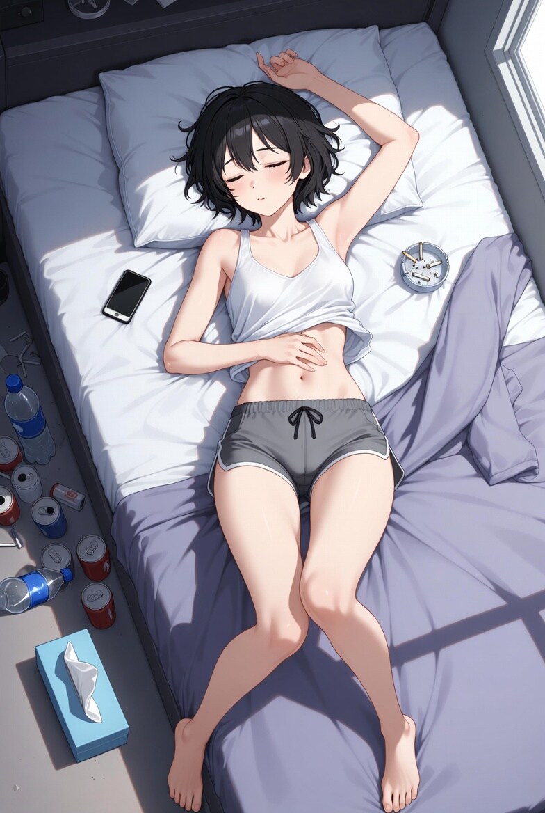 今日は寝るー