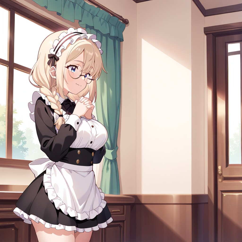 窓際に佇むメイドさん | の人気AIイラスト・グラビア