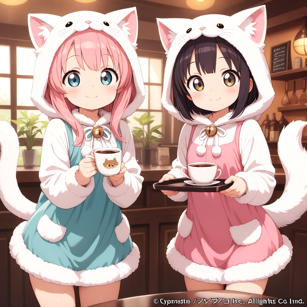 着ぐるみカフェ♡ | の人気AIイラスト・グラビア