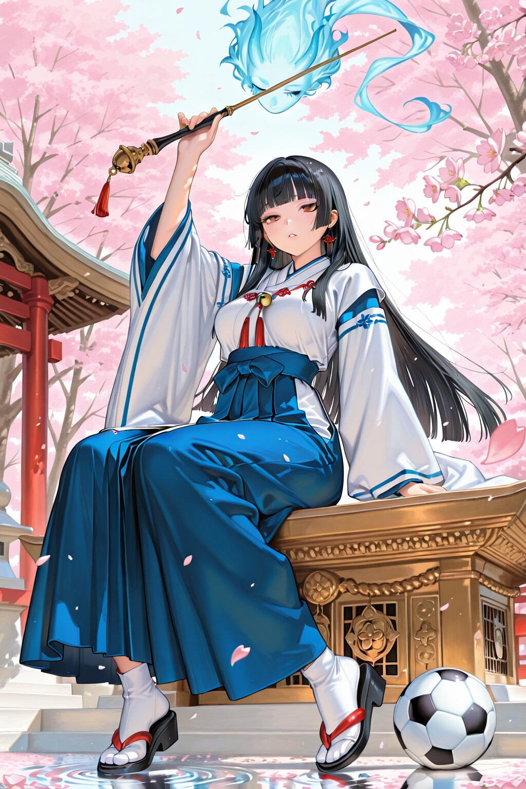 応援巫女さん