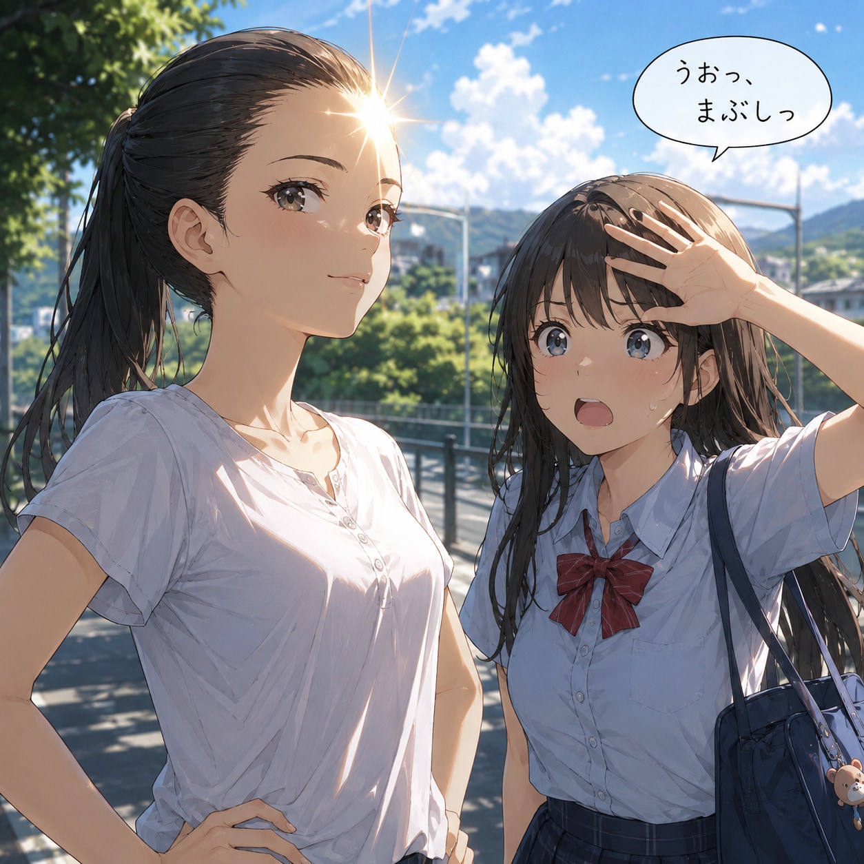 うおっまぶしっ | の人気AIイラスト・グラビア