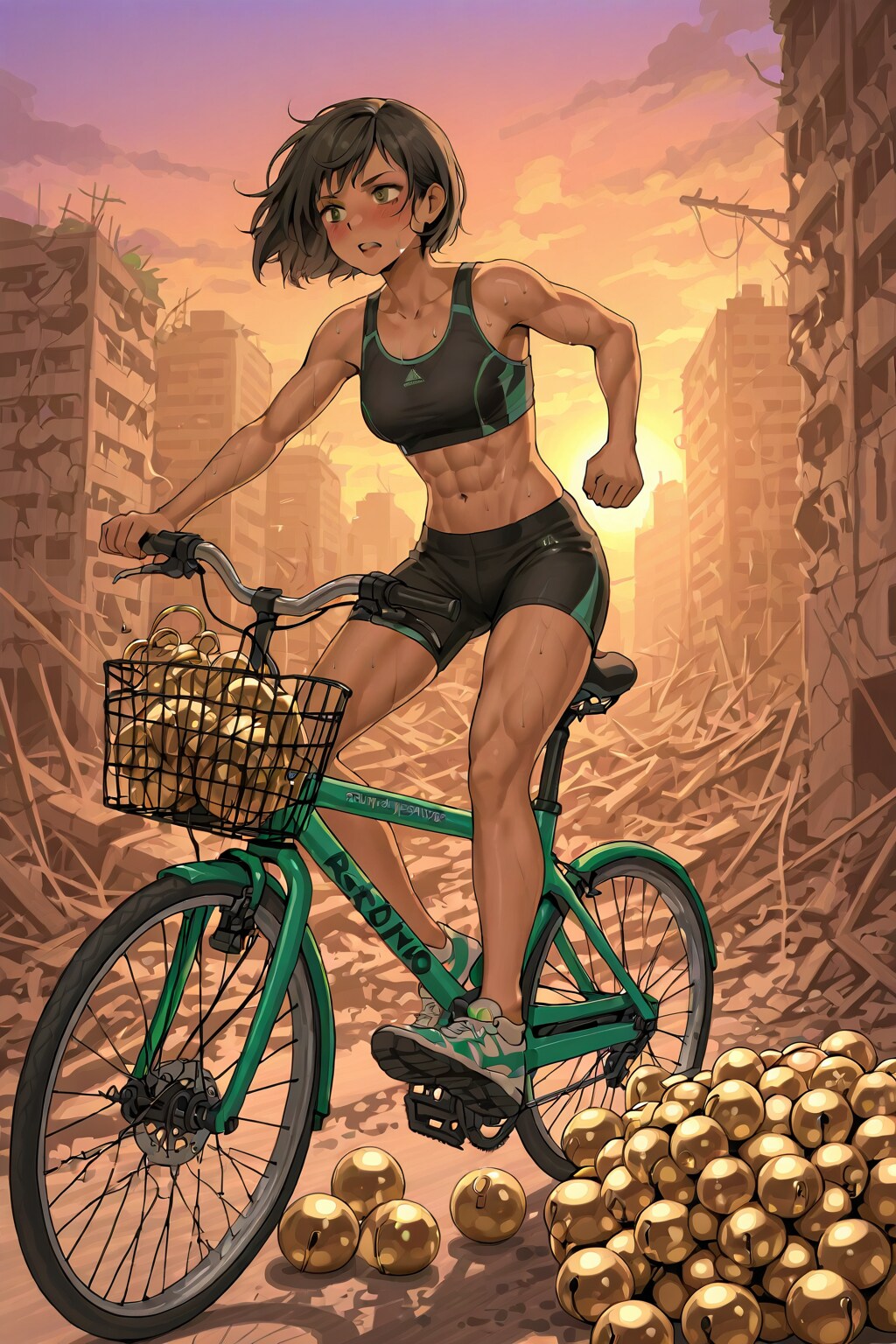 キンタマサイクリング_HOLE | の人気AIイラスト・グラビア