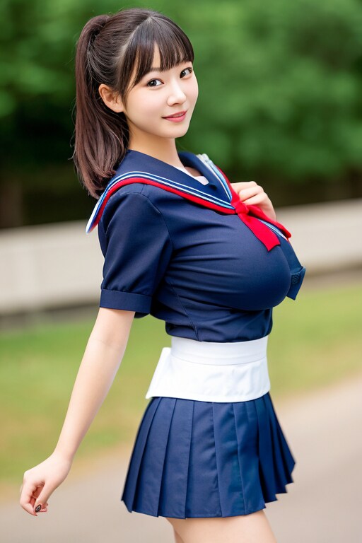 私のチャームポイントは大きな胸かな…
