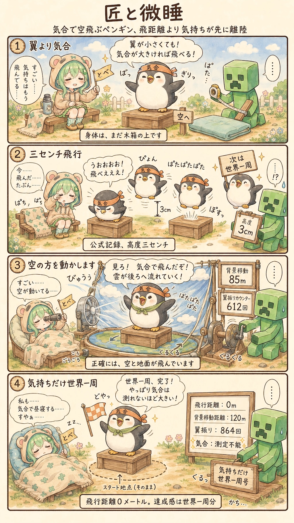 The Penguin Who Flew by Willpower