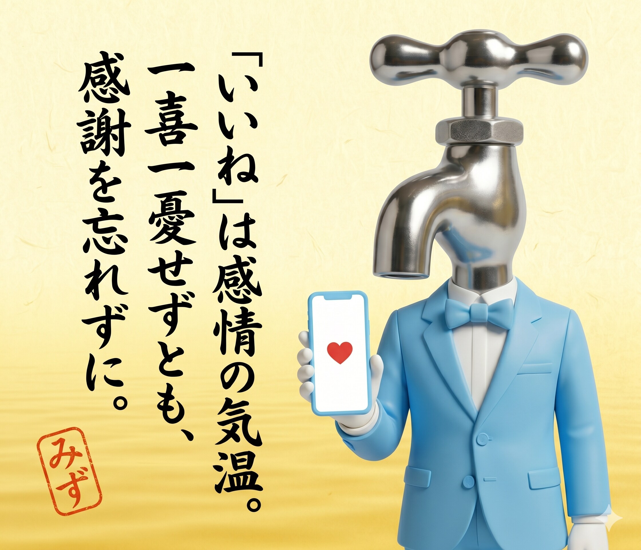 「いいね」は感情の気温。一喜一憂せずとも、感謝を忘れずに。 | の人気AIイラスト・グラビア