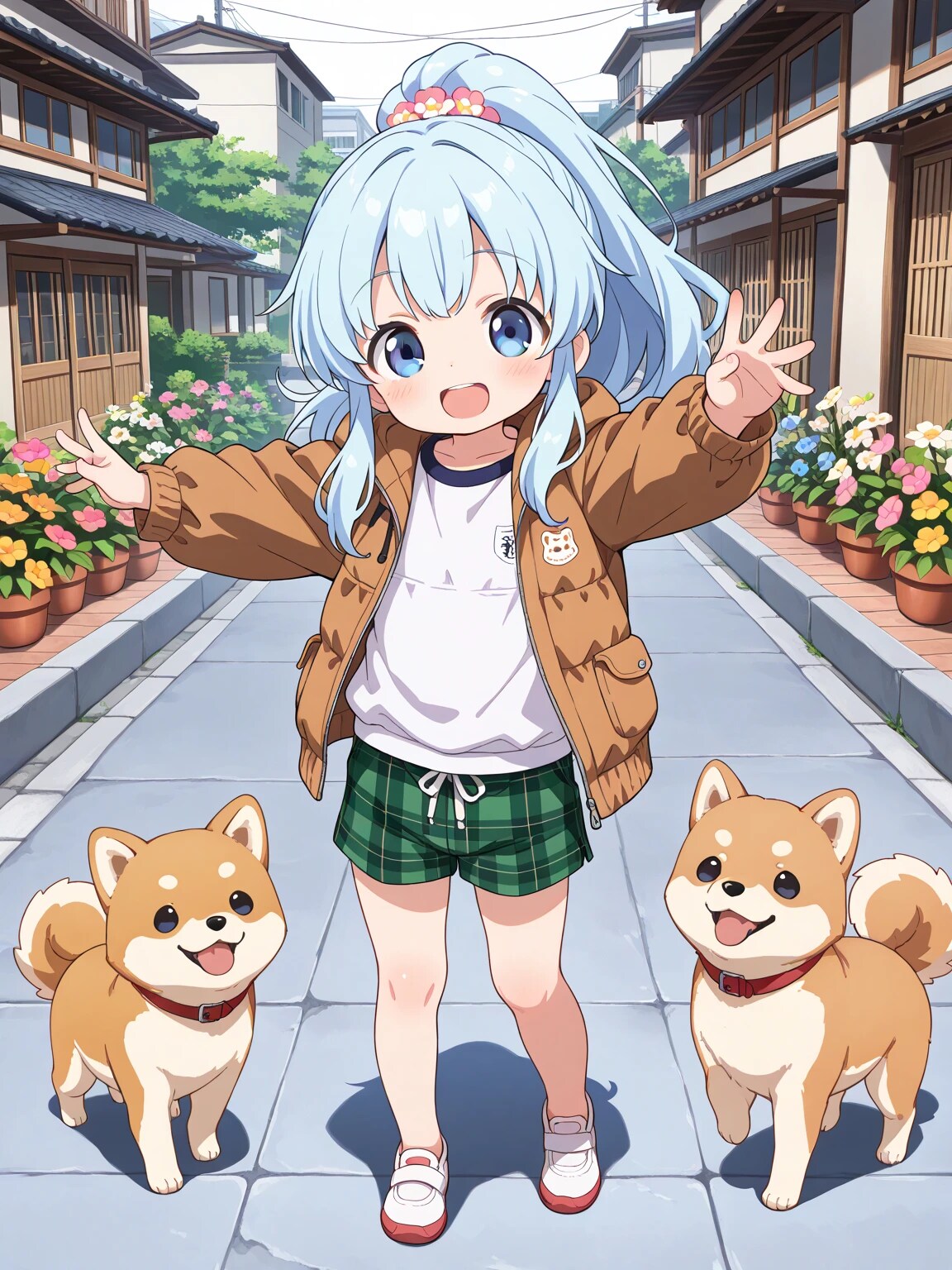 あおいちゃんとわんこ | の人気AIイラスト・グラビア