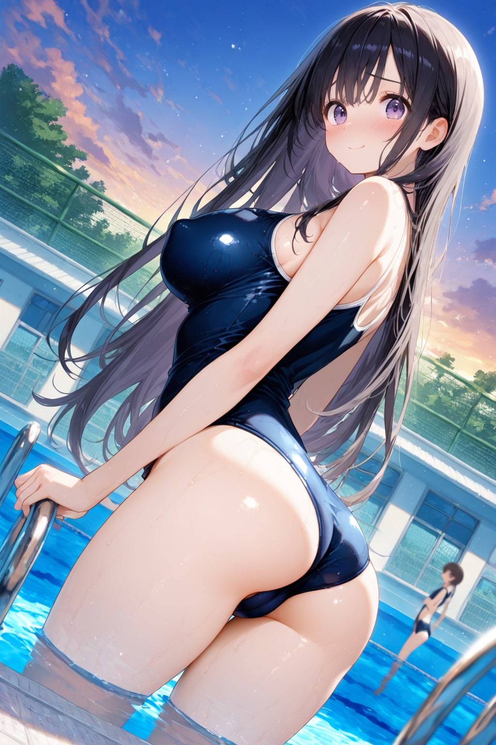 この水着キツキツだよぉ〜