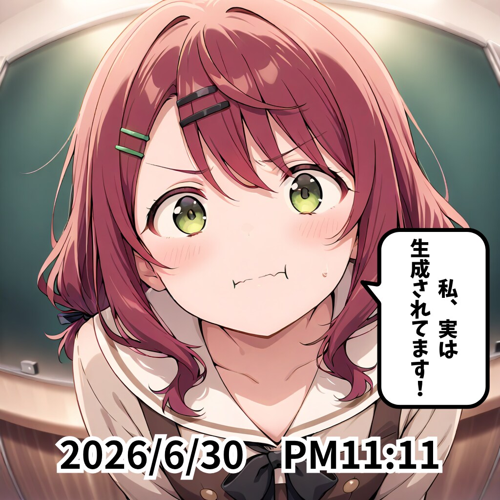 ホントだもん！生成されてるもん！