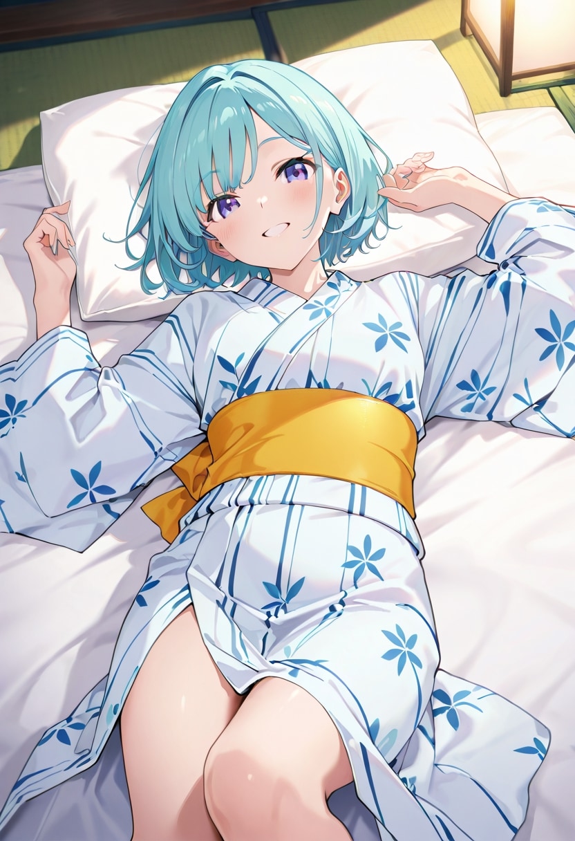 緑髪浴衣娘（606）