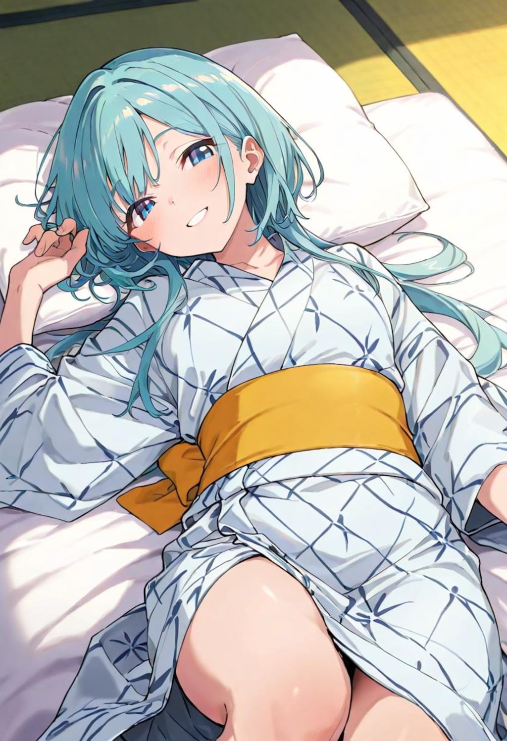 緑髪浴衣娘（606）