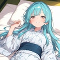 緑髪浴衣娘（606） 4枚目