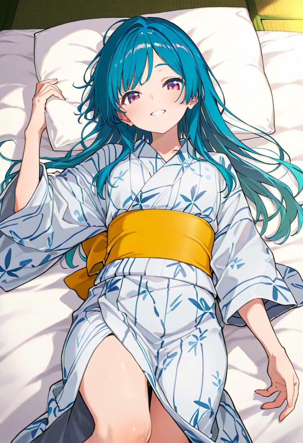 緑髪浴衣娘（606）