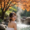 温泉と紅葉 2 8枚目