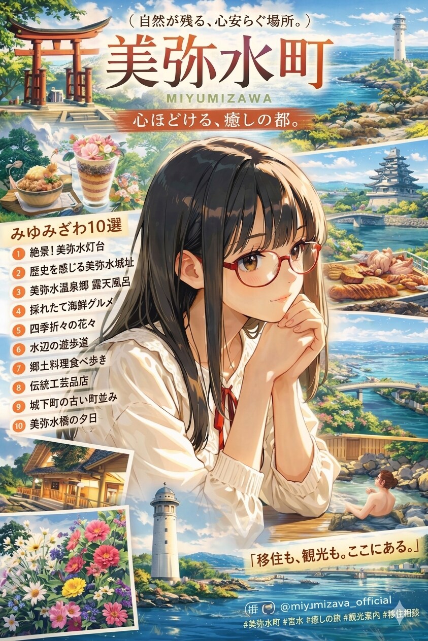 (架空)美弥水町ポスター