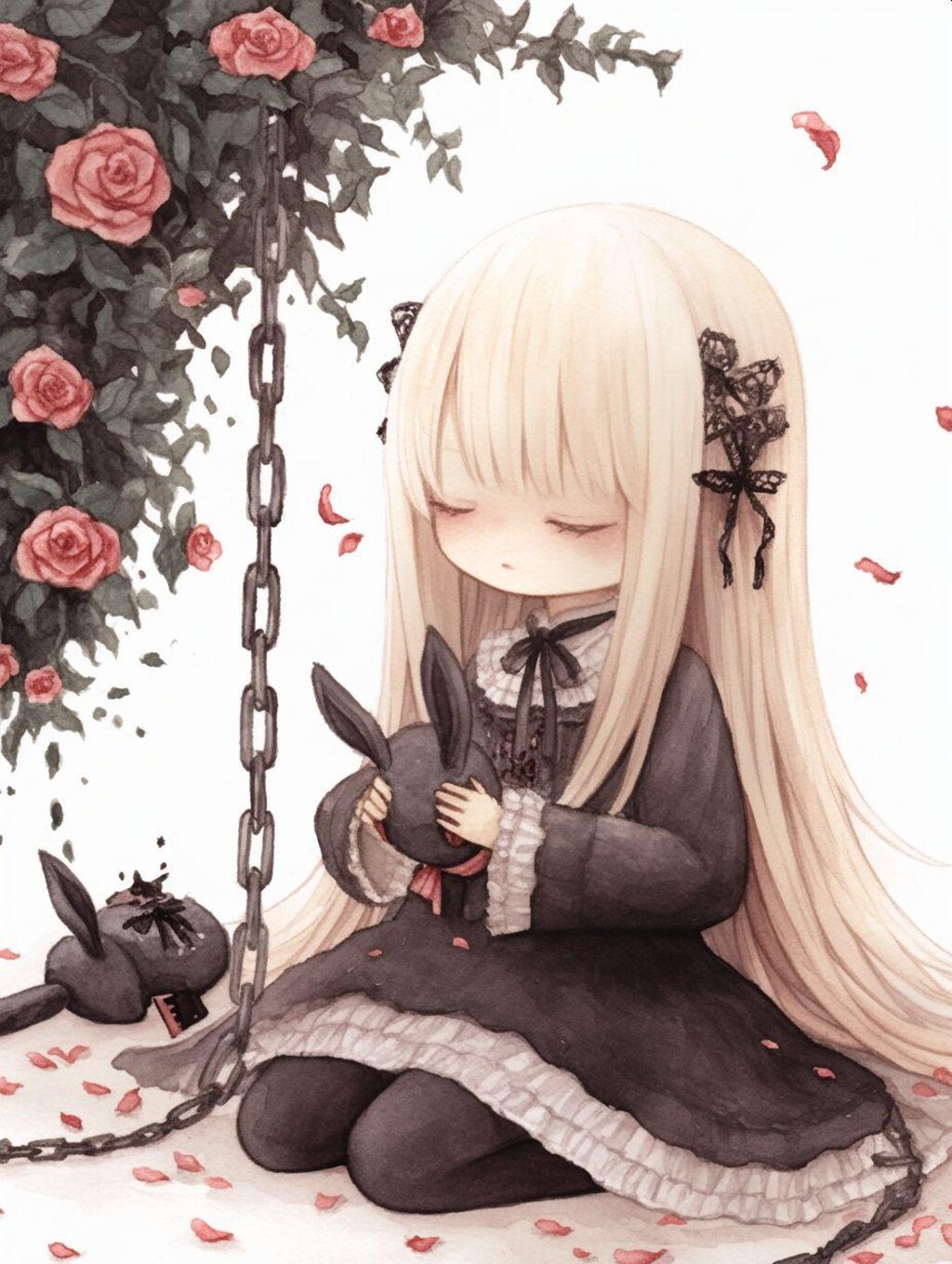 黒ドレスの少女