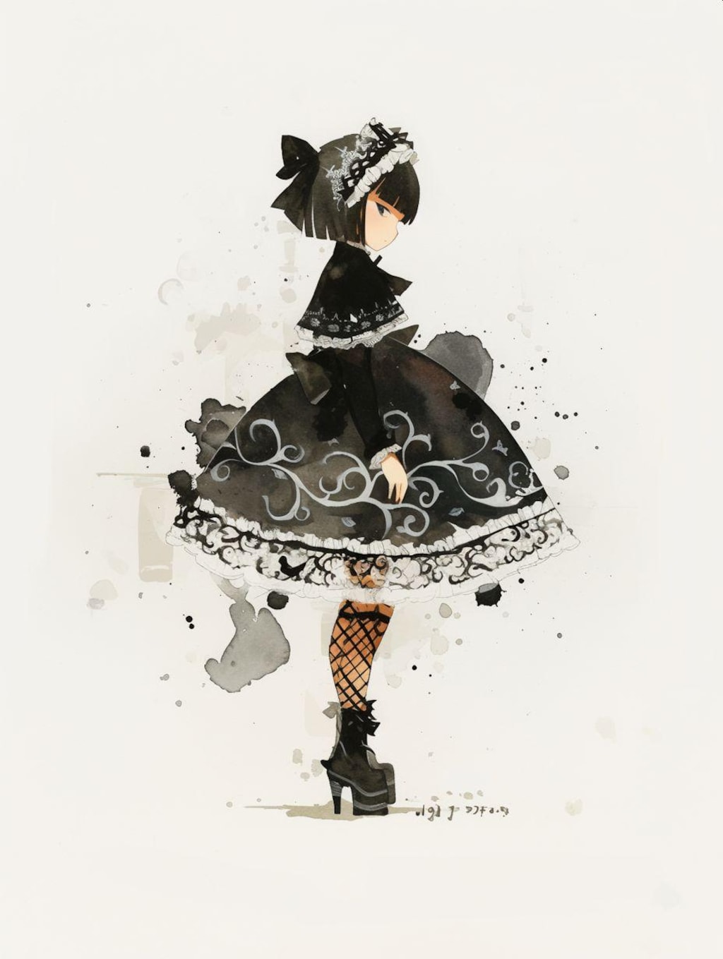 黒ドレスの少女