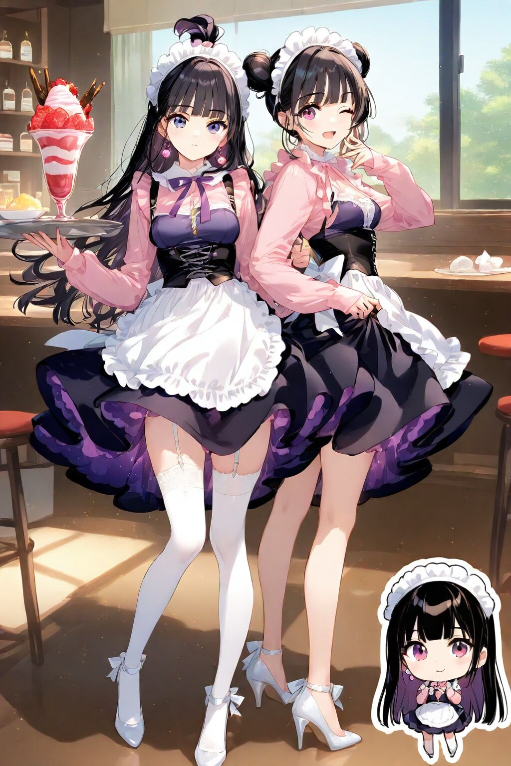 期間限定モデルのFENRIRを絵梨奈ちゃんとdorahapper様の姫様のメイドコラボで生成しました❤️