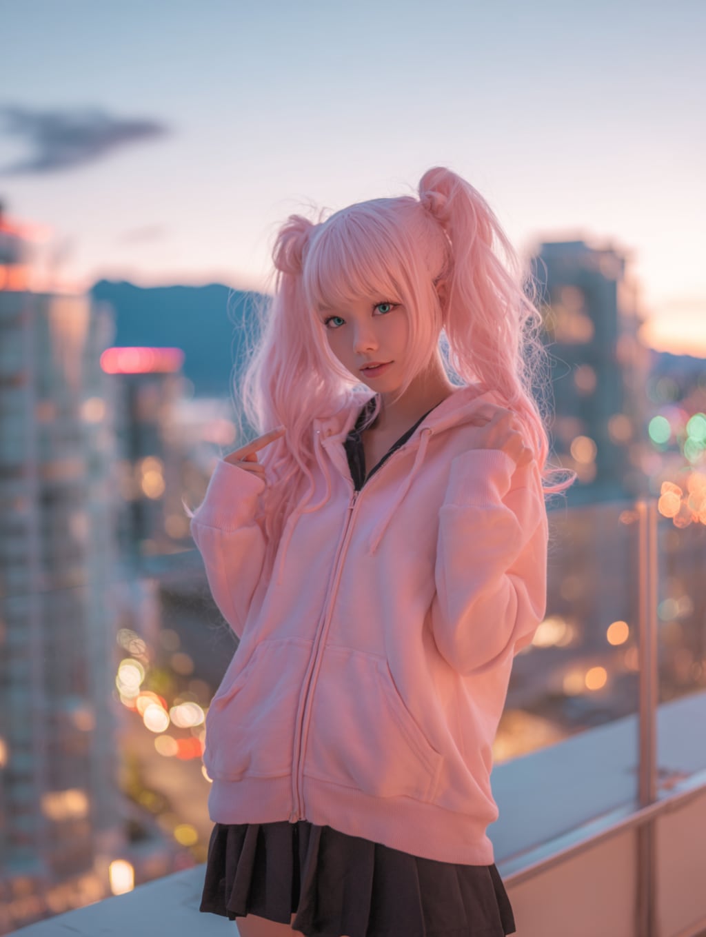 ピンクで統一。Midjourneyプロンプト